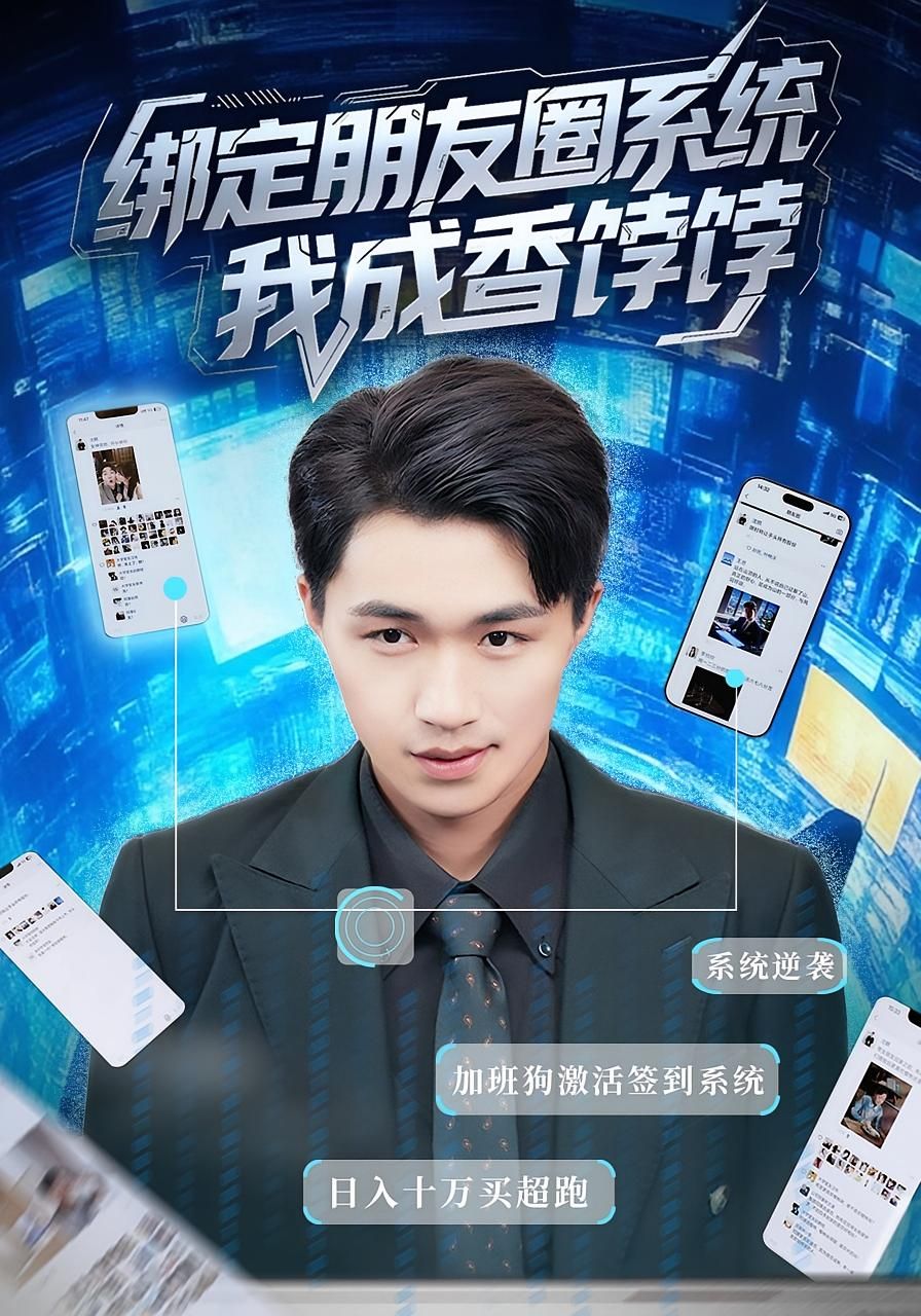 短剧绑定朋友圈系统我成香饽饽来袭！平凡女主意外绑定朋友圈系统，动态秒变爆款，点赞评论多到爆，从社交小透明逆袭成万人迷！HD高清无删减全集在线播放，1080P超清画质，看如何靠系统玩转人生，成为香饽饽！