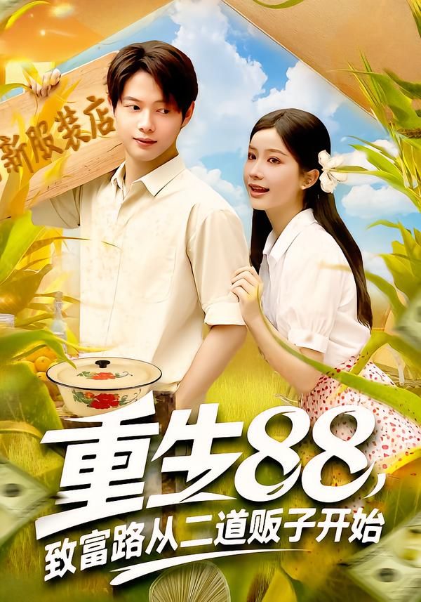 重生1988，穷小子握住致富先机！从倒腾小商品的二道贩子起步，踩准时代风口，街头叫卖、倒买倒卖，用胆识和眼光抓住改革开放浪潮。从身无分文到商业新贵，看小人物如何逆天改命，每一帧都是高能逆袭，爽感炸裂！
